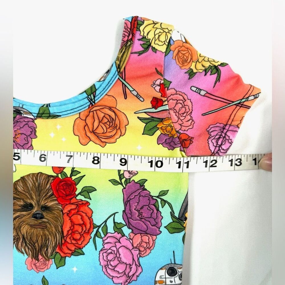 WILD RICH KIDS Girl Star Wars Mickey Crop Top Set 7/8 Galaxy Y2K Inspired - Picture 13 of 16